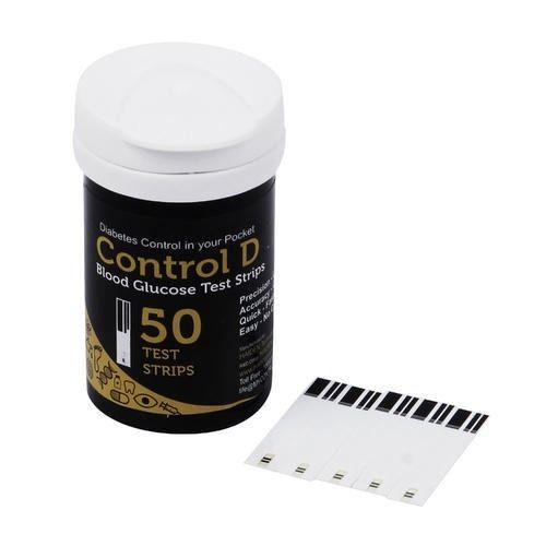 White Plastic Disposable 50 Strip Control D Glucose Test Strips For Good Health And Energy