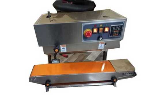 30 Cartoon/min Horizontal Mild Steel Semi Automatic Continuous Band Sealer