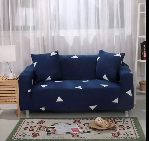 Comforatble Skin Friendly Wrinkle Free Made With Genuine Leather Printed Polyester Spandex Stretchable Sofa Cover