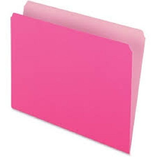 Pepper Eco Friendly Waterproof Lightweight And Easy To Carry Square Pink Plain File Folder 