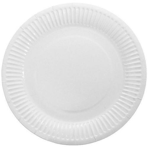 Green Light Dinnerware Biodegradable Non-Toxic Food-Safe Disposable White Paper Plate 7 Inch Pack Of 50