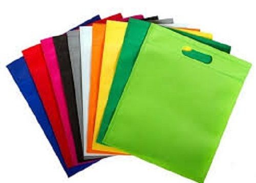 With Handle Reusable And Eco Friendly Plain Multicolor Non Woven Carry Bags For Shopping