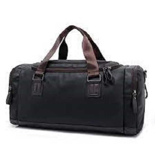 Waterproof And Long Adjustable Strap Leather Black Luggage Travel ...