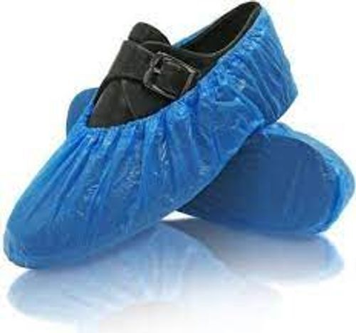  Safefox Plastic Blue Colour Disposable Shoe Cover 100 Peices Of 1 Pack