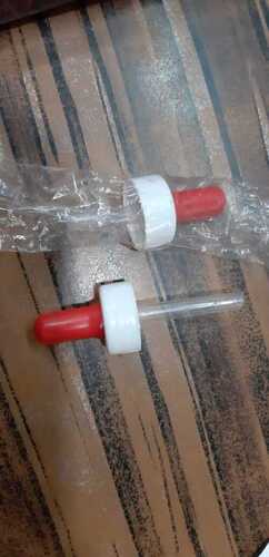 10 Gram White And Red, Plastic With Rubber Grip Liquid Medicine Dropper