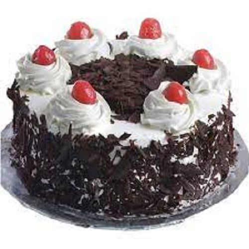 Elegant Look Tasty Delicious Mouth Watering Chocolate Cake With Creamy Flower Topping