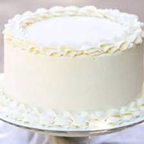 Fluffy Spongy French Vanilla Cake - 9% Butter Fat, Moist Pasty Texture, Sweet Vanilla Flavor | High-Quality Ingredients, 1 Week Shelf Life, Topped with Icing