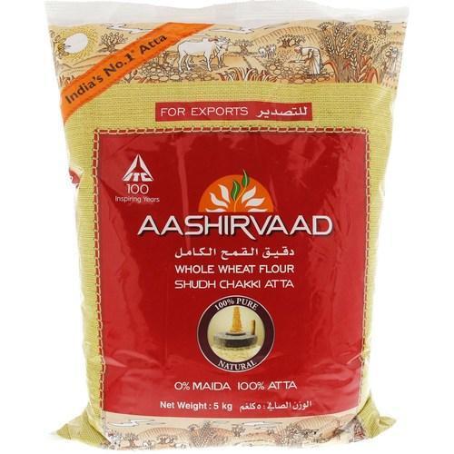 Hygienically Prepared Natural And Healthy Finely Grounded Aashirvaad Wheat Atta
