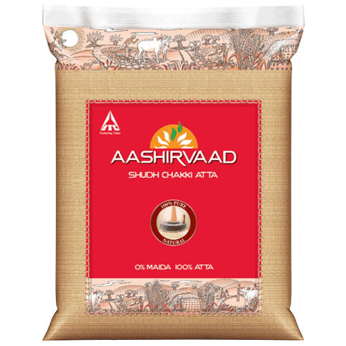 Hygienically Prepared Nature And Gluten Free Pure Hygienically Packed Aashirvaad Whole Wheat Atta Carbohydrate: 12 Grams (G)