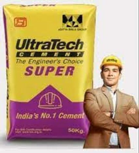 India'S No.1 High Strength Cement For Construction Ultra Tech Super Cement, 50kg