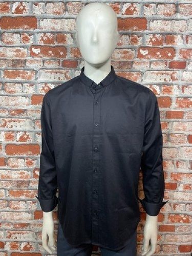 Men Summer Wear Comfortable Breathable And Lightweight Plain Black Casual Shirts Age Group: 20 25