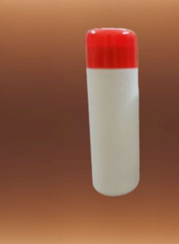 Red And White 180 Gram Plain Plastic Talcum Powder Bottle