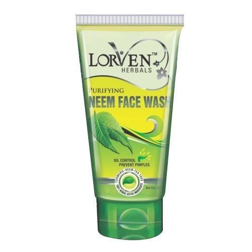 Vegan-Friendly Remove Pimples And Wrinkles Herbal Neem Face Wash 