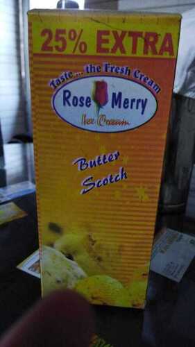 1250 Ml Packaging Size Rose Merry Delicious, Butter Scotch Ice Cream Fat Contains (%): 11 Grams (G)