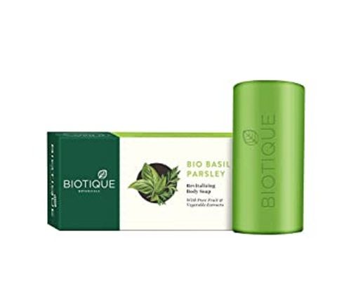 Gentle On Skin Biotique Deep Cleansing Basil And Parsley Bath Soap, 150G