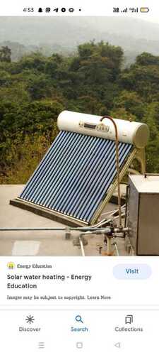 Silver Corrosion And Rust Resistant Roof Mounted Solar Water Heating System