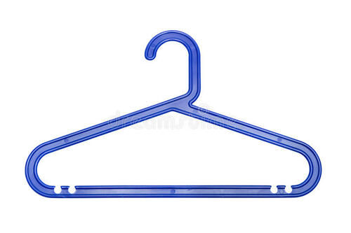 Easy To Carry Long Lasting And Durable Simple Design Blue Plastic Hanger