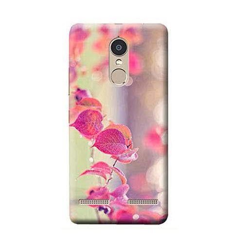 High Quality And Stylish With Lightweight Stylish Leave Printed Mobile Back Cover - Polycarbonate Material, Shatter-Proof, Pink Color | Custom Photo Design, Easy to Clean, Durable and Sleek