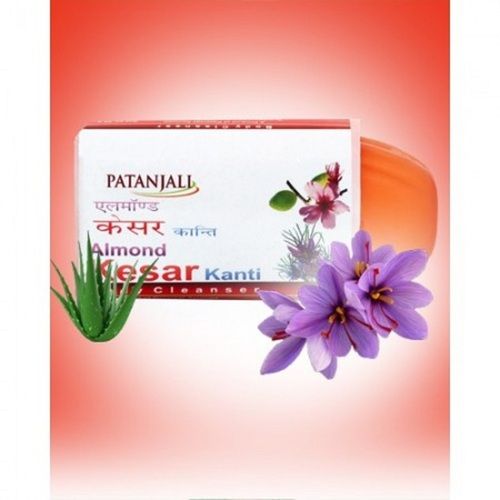 Patanjali Almond Kesar Kanti Body Cleanser Bath Soap With Aloe Vera, 75GM