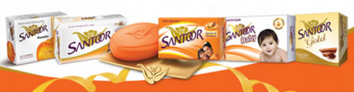 Gentle On Skin Santoor Herbal Anti-Aging Turmeric And Sandal Bath Soap