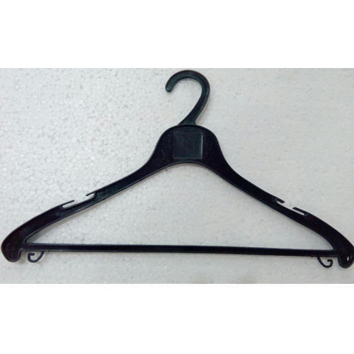 Simple Design Long Durable Easy To Carry And Light Weight Black Plastic Hanger
