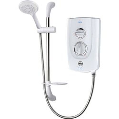 Stainless Steel Three Kinds Of Water Temperature No Extra Cable Required Fully Compatible Electric Shower