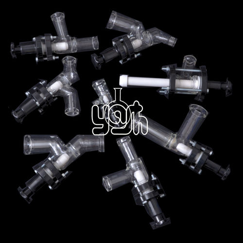 Transparent Glass Valves With Maximum Temperature Of 200A  C Application: Industrial Glassware