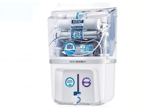 Plastic Wall Mountable, Storage Capacity 15 Liter White Kent Grand Plus Ro Water Purifier, 