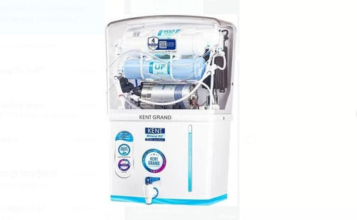 Plastic Wall Mountable, Ro+Uv+Uf+Tds Control+Uv, White Kent Grand Ro Water Purifier, 