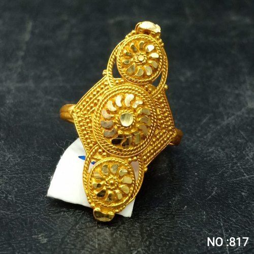 Women Elegant Look Skin Friendly Fancy And Stylish Gold Plated Ring