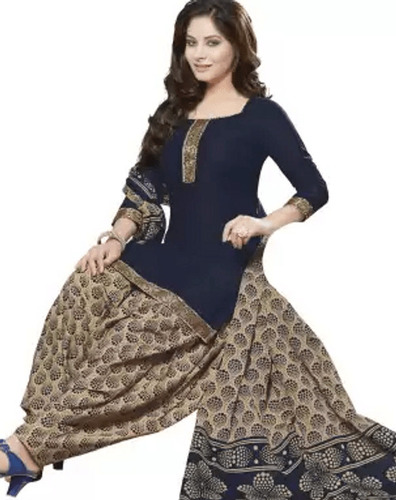 Assorted Color Cotton Net Long Churidar Suits For Ladies, Full Sleeves,  Printed Pattern, Best Quality, Elegant Design, Attractive Look, Soft  Texture, Skin Friendly, Comfortable To Wear at Best Price in Indore