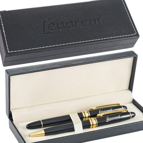 Fast Writing Light Weight Comfortable And Smooth Grip Black Metal Ballpoint Pens Ball