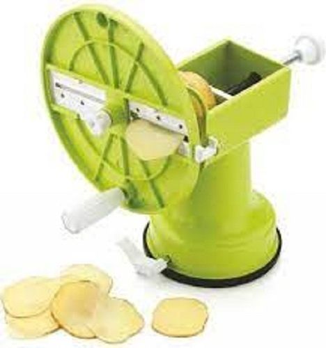 Light Weight And Long Durable Galvanized Steel Green And White Potato Chips Cutter