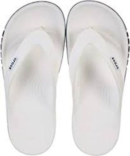 Eva Men'S Sustainable Fashionable And Attractive White Color Rubber Slipper 