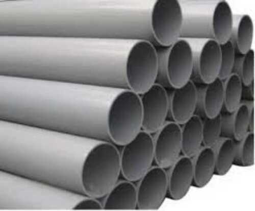 Seamless Round Shape Long Lasting And Durable Solid Grey Color Pvc Water Pipes