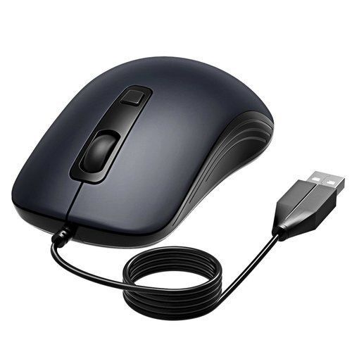 Smooth Efficient Performance Lightweight And Comfortable Grep Black Wired Mouse 