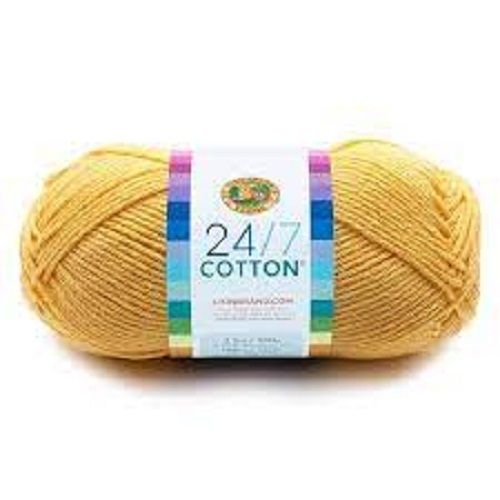 100% Premium Quality And Light Weight Brown Poly Cotton Yarn Application: Knitting