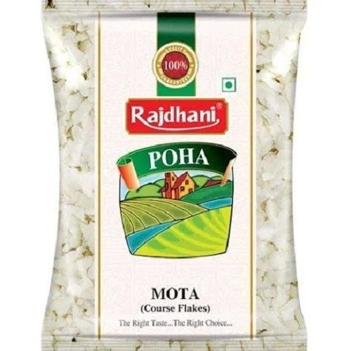 Original 100 % Vegetarian Pack Size 500 Grams Rajdhani Mota Rice Poha