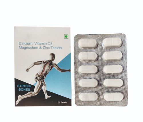 Calcium Vitamin D3 Magnesium And Zinc Tablets, 30 Tablets Pack