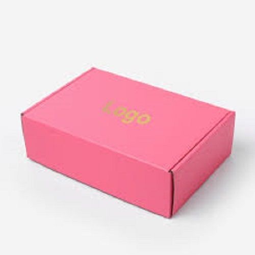 Rectangle Recycled Pink Shipping Paper Cardboard Corrugated Packaging Boxes