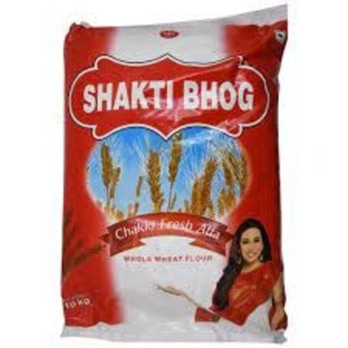 10 Kg Food Grade With 12 Month Shelf Life White Shakti Bhog Wheat Flour For Cooking