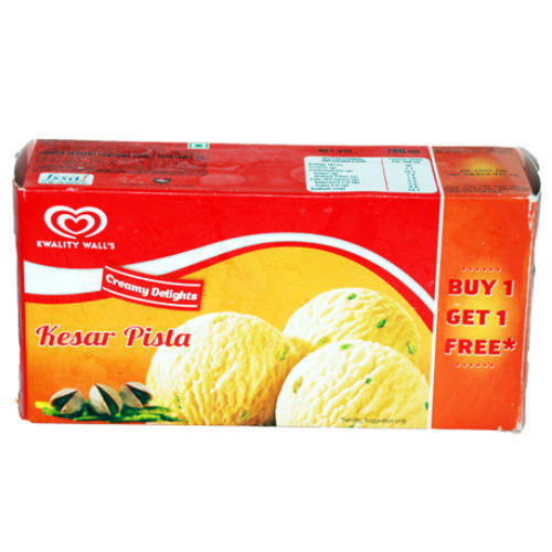 Kesar Pista Ice Cream Packs Are A Decadent And Refreshing Dessert  Age Group: Children