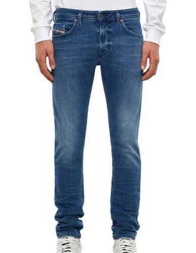 Denim Plain Dyed Straight Regular Fit Men's Jeans 