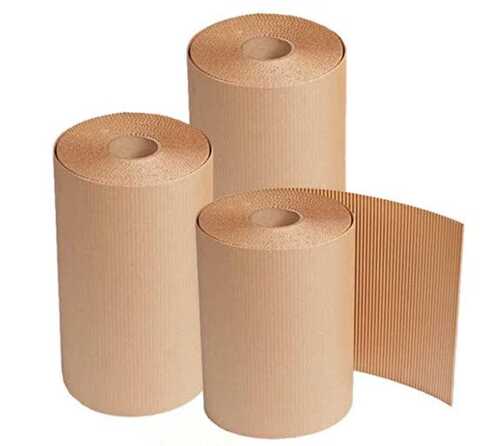 Brown Corrugated Paper Roll For Food Processing, Textiles And Plastic Industry Usage: Making Box