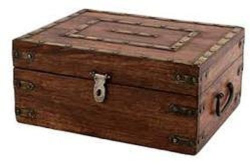 Teak Wood Cash Box Without Any Iron Needle at Rs 3900/piece