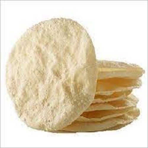 Delicious And Tasty Salty Flavor Crispy Round Ready To Fry Rice Papad For Snack Additives: Cumin Seeds