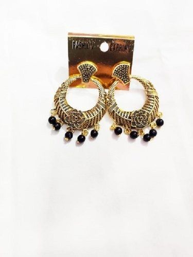 Brass Golden Ladies Artificial Earrings Sets For Party And Casual Wear Gender: Women