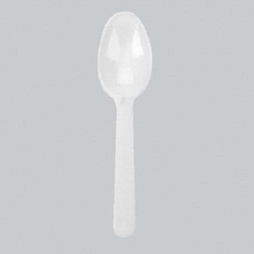 Lightweight Durable And Strong Plain White Disposable Plastic Spoon 