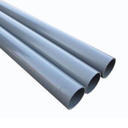 Lightweight High Strength Heavy Duty Solid Strong Gary Colour And Simple Pvc Plastic Pipe  Length: 15  Meter (M)