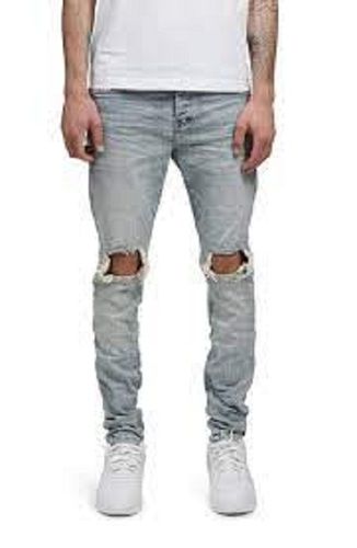 Men Highly Breathable And Comfortable Casual Gray Fancy Denim Jeans